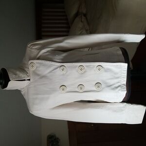 Cream Denim Waist Jacket